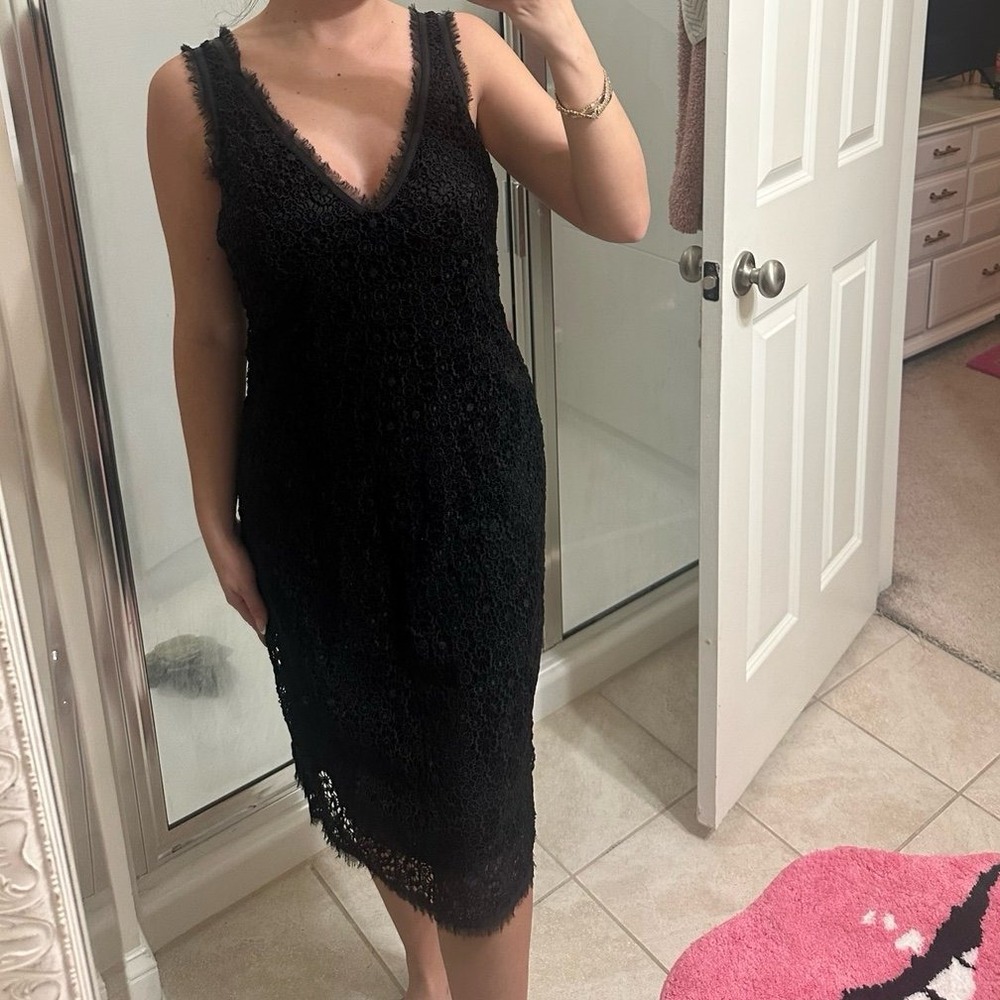 Tocca lace midi dress